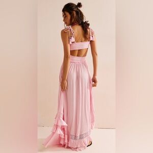 Free People Santa Maria Maxi Dress free-est Pink Lemon XL